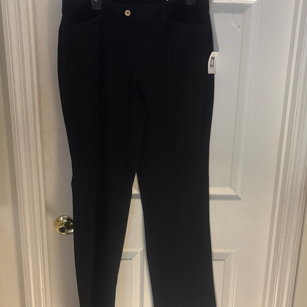 Anne Klein Women's Black Straight Leg Jeans
